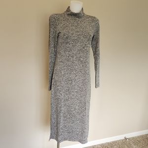 LOFT Soft knit mock neck midi dress